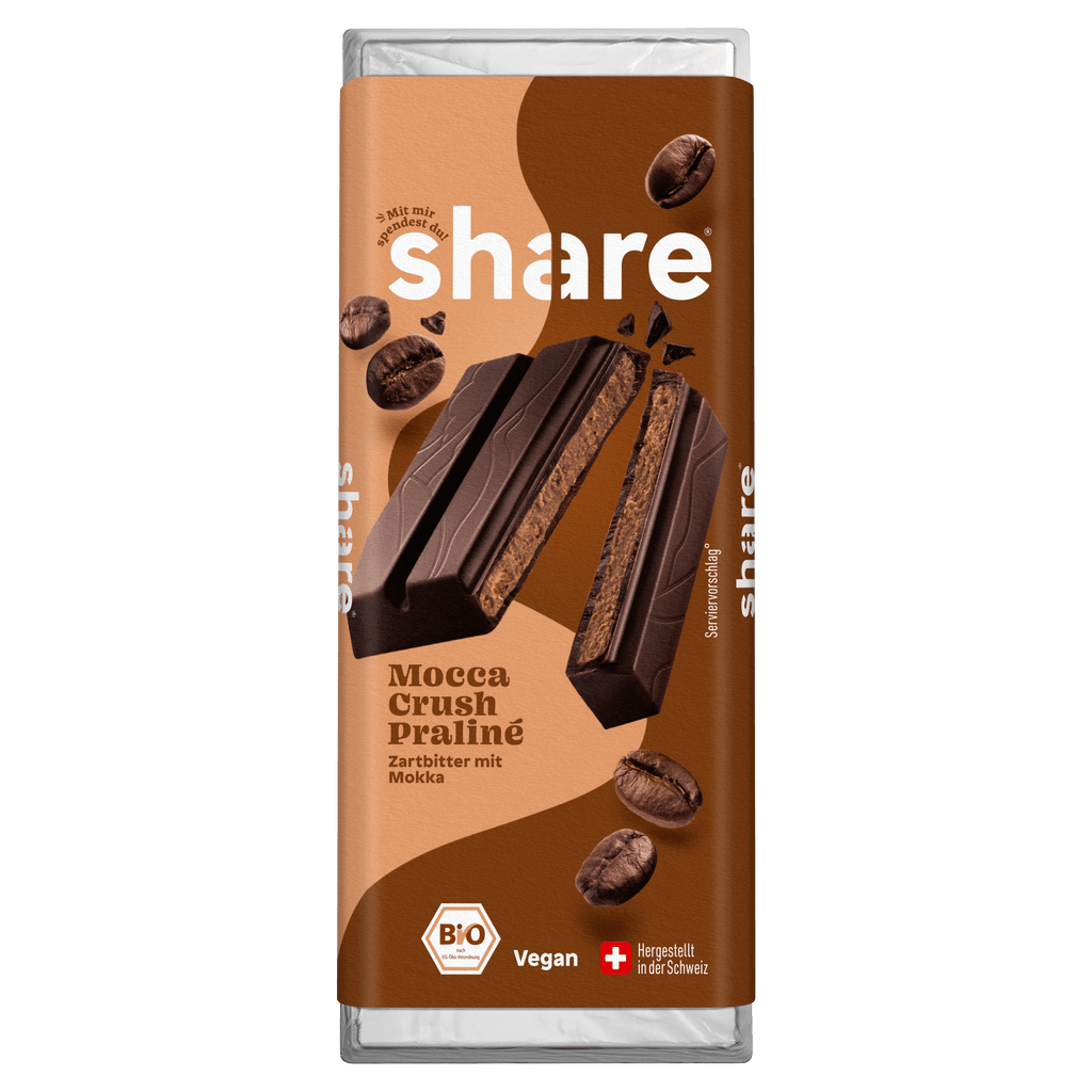 Chocolat Noir Bio Moka Concasé Praliné Moka 1x80g