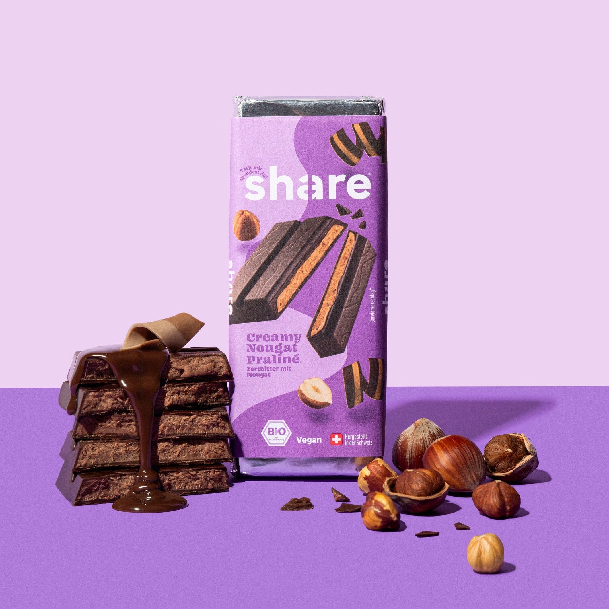 Lot économique de tablettes de chocolat vegan